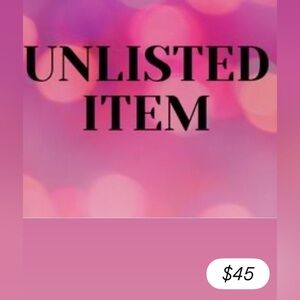Live Show Unlisted Item $45